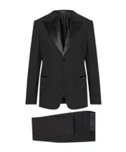 Emporio Armani Wool Tuxedo EU48,EU52,EU46,EU54 black