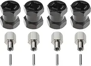 4Pcs 12mm RC Wheel Hub Hex Extenders 15mm Extension Hex Drive Adapter Combiner Coupler Fit for 1/10 Remote Control Crawler Car