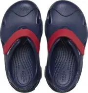 Size C10 Toddler's Crocs All Terrain Fisherman Sandals Navy/Pepper NEW Clogs