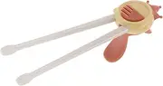 COOPHYA 1 Pair Training Chopsticks Engaging Bird Design for Beginners Lightweight Portable Utensils for Easy Self Feeding Specific Grip for Go Dining and Weaning