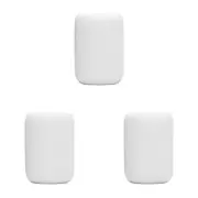 3PK Porto York Ceramic Tumbler Cup Bath Organiser Container 10.5x7.5cm White