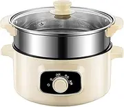 Soup Pot Multi Functional Electric Hot Pot Household Integrated Electric Hot Pot Non Stick Electric Frying Pan Dormitory Small Electric Pot Multi Layer Electric Steamer