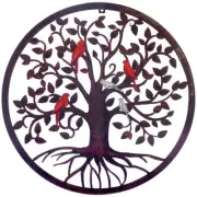 18 Inches Tree of Life Wall Art Metal, Large Metal Tree of Life Wall Decor Wa...