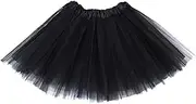 [HieoAnir] Women's Teen Adult Tutu Skirt Elastic Tulle Tutu Skirt Women Short Dance Ballet Tutu Halloween Christmas Dress Costume