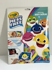 Crayola Baby Shark Color Wonder Coloring Book Pages & Markers, Gift for Kids NEW