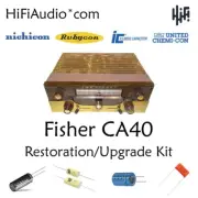 Fisher ca-40 amp amplifier restoration recap repair service rebuild kit fix