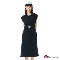 在飛比找Yahoo奇摩購物中心優惠-KeyWear奇威名品 法式簡約造型洋裝-黑色
