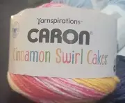 Caron Cinnamon Swirl Cakes Yarn Tangerine Twist 8 0z -407 Yd New With Lable