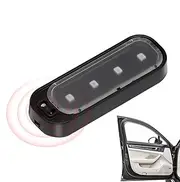 Door Open LED Warning Lamp - Car Door Welcome Courtesy Sensor Light, Shadow Projector Lamp, Car Pedal Pathway Safety Lamp For Anti Rear-End Collision