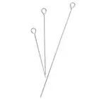 10pcs Stainless Steel Barbeque Needles Skewers Kitchen Utensils Round Meat Go~qk