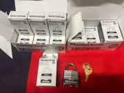 12 - Master Lock Heavy Duty Padlocks -Model No.3- 2 keys each Qty ( 2box of 6)