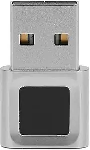 USB Fingerprint Reader for PC, 360 Degree Touch Speedy Matching Biometric Fingerprint Scanner with Fast Matching, Portable USB Fingerprint Logger for Password and File Encryption