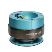 NRG ALUMINUM STEERING WHEEL QUICK RELEASE ADAPTER+HARDWARE MINTY FRESH/TITANIUM