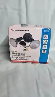 Lithonia Lighting OFTH Floodlight Black Dusk To Dawn Photocell