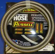 Russell 632070 ProFlex Braided Stainless Steel Hose - 6 AN 10' Fuel Oil Gas Line
