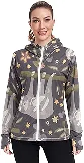 [Caihoyu] Light Hoodies For Women with Pockets Sun Shirt UPF 50+ Protection Plain Sweatshirt Athletic Jacket Women