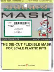 Eduard C-130J Hercules Masks For Zvezda Kit in 1/72 CX 643