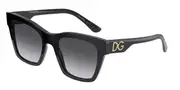 Dolce & Gabbana DG4384F Asian Fit 501/8G Men's Sunglasses Black Size 53