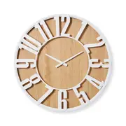 [James Lane] Haddon Wall Clock White - 60cm x 5cm