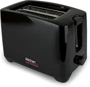 [Kitchen Perfected] 2 Slice Extra Wide Slot Toaster - 750W - 7 Browning Levels - High Lift Eject Function - Removable Crumb Tray - E2020BK - Gloss Black