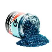 6oz Blue Teal 0.015 Blue Metal Flake - Solvent Resistant Glitter