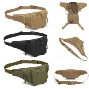 Tactical Waist Bag Chest Pouch Fanny Pack Gun Holster Pouch Pistol Fixed Pocket
