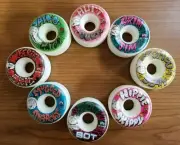 Topps GPK Garbage Pail Kids GET A GRIP Series 3 Skateboard WHEEL 8x COMPLETE SET