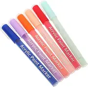 Ipetboom 6pcs Nail Painting Pens Markers Multi-purpose Tools for Nail Art Decoration Drawing DIY Projects Accessories Salon and Home Use