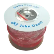 JG Red 12mm x 100m Roll of Tubing Sold Per Roll. PE12100R / PE-1209-100M-R