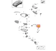 PORSCHE MACAN 95B.2 Left Exterior Mirror Wire Set 95B971469BP NEW GENUINE