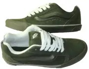 Vans Men's Knu Skool Utility Mono Olive Green Suede Skate Shoes size 10.5 NIB