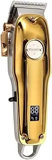 Cross-Border All-Metal Body Electric Hair Clipper Retro Oil Head stainl Steel Knife Head Adult Replica Electric Hair Clipper Full Metal stainl Steel b (Gold) Gold One Size