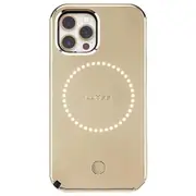 Case-Mate LuMee Halo Case Cover for iPhone 12 Pro Max Gold Mirror w/ Micropel