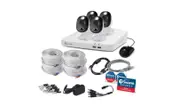 Swann 8 Megapixel 4 Channel Night Vision Wired Video Surveillance System 1 TB HDD - Digital Video Recorder, Camera HDMI - 4K Recording