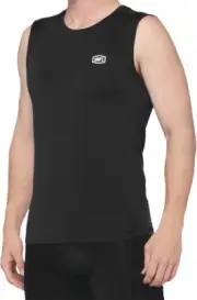100% Men's Basecamp Sleeveless Base Layer Black Small 40046-00000