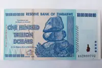 在飛比找Yahoo!奇摩拍賣優惠-世界最大紙幣辛巴威100兆