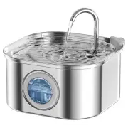 NAUTYPAWS CAT WATER FOUNTAIN 3.2L 108OZ STAINLESS STEEL G108-8 - SILVER