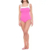 NEW MAGICSUIT MIRACLESUIT SWIMSUIT $150 16 46 Slimming Spectra Bright Pink White