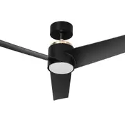 52Inch Ceiling Fan DC Motor w/Light w/Remote - Black