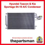Condenser fits Hyundai Tuscon & Kia Sportage 04-10 2.0L 4Cyl & 2.7L V6 (for: Kia)