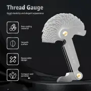Thread Pitch Gauge Smooth Metric Imperial Screw Gauge for Industrial qrbnm