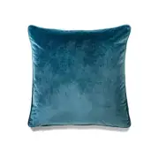 Petrol Blue With Feather Down Insert Pillow