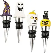 Ciieeo 4pcs Wine Stopper Stoppers for Wine Bottle Wine Bottle Sealer Wine Bottle Stopper Beverage Bottle Stoppers Sealing Bottle Lid Plug Stopper for Bottles Novelty Bottle Stopper Alloy