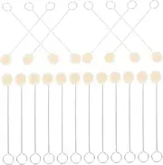 BATHVEVE 50pcs Leather Dyeing Wool Brush with Metal Handles for Craft Projects Dye Applicators Versatile Staining Tools for and Adhesive Application