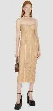Gucci GG-lace corset midi dress - With Tags- RRP$5,100 AUD