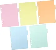 TEHAUX Index Page Divider, Plastic Colorful Classification Page Tab for Notebook Memo (A5), Page Tabs Sticky Tabs for Books, Notebook Tabs