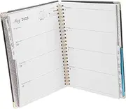 Daily Planner Notebook for Work Study Large Monthly Planner Spiral Notebook 2025 A5 Undated Academic