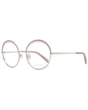 Emilio Pucci Round Metal Eyeglasses Pink Accents Women Frames