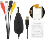 172 USB 2.0 Video Capture HD Video Converter Recorder Convert Analog Video o to Digital Format for Windows 7 8 10 Multicolor203 One Size