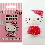 HELLO KITTY Plush Danglers Series 2 Rainbow Sprinkles Cupcake Clip-On Toy